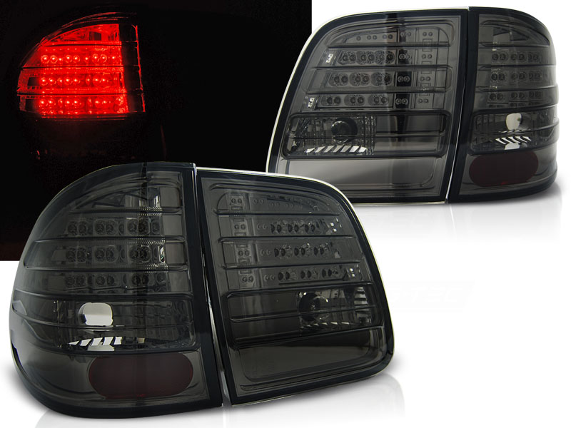 Zadné LED svetlá Mercedes E trieda W210 Kombi 95-02 Smoke