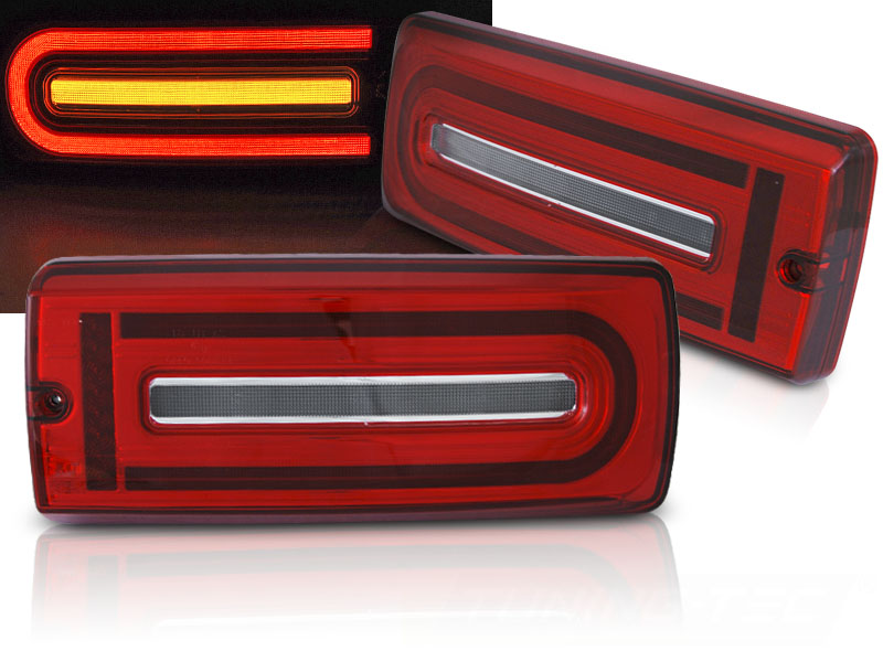 Zadné LED BAR svetlá Mercedes G trieda W463 90-18 Red White