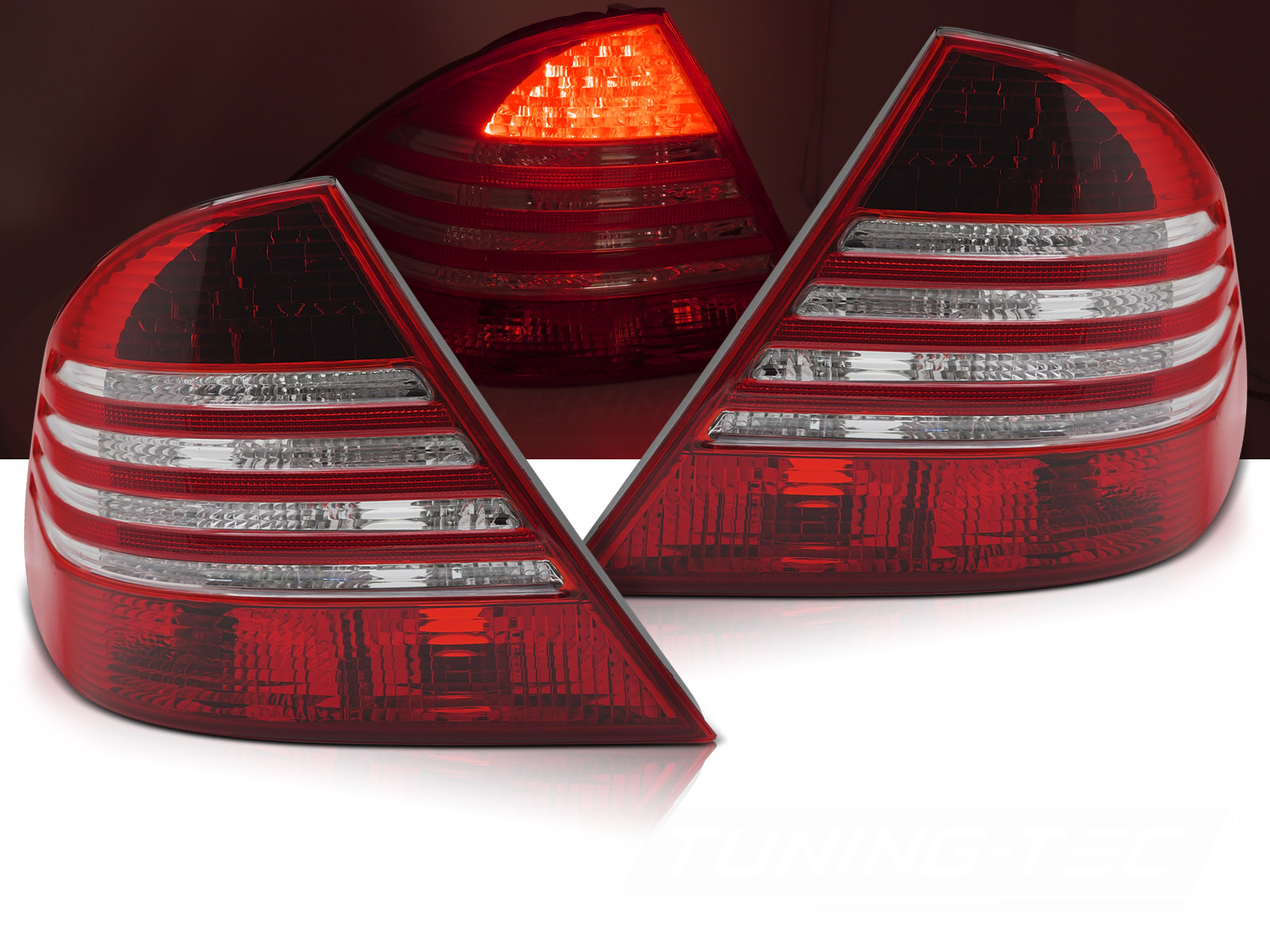 Zadné LED svetlá Mercedes S trieda W220 98-05 Red White