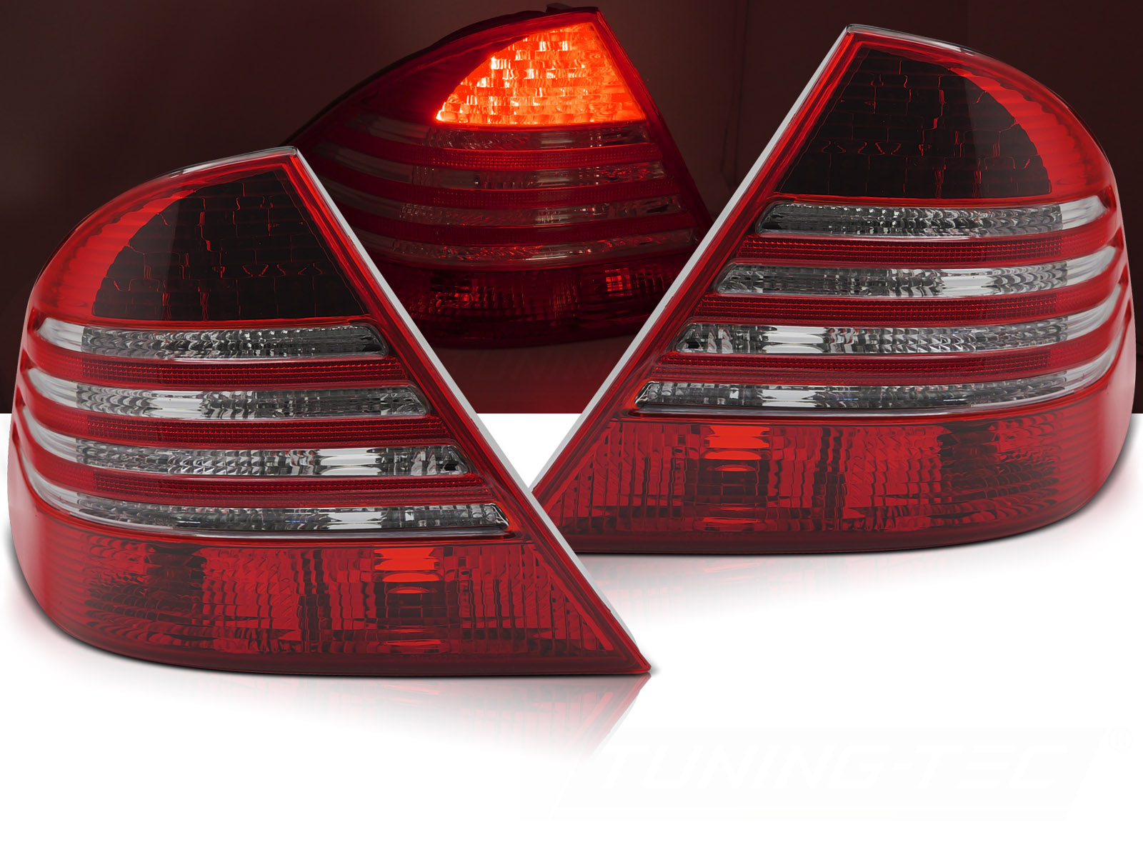 Zadné LED svetlá Mercedes S trieda W220 98-05 Red Smoke