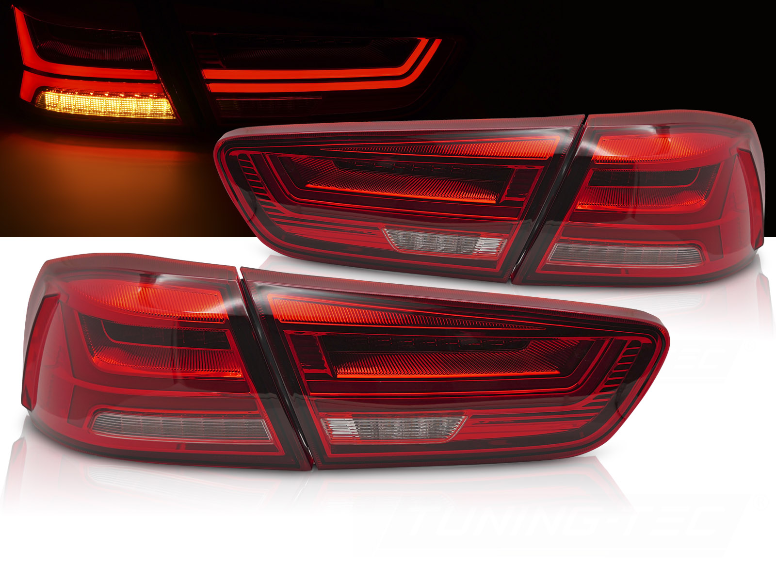 Zadné LED svetlá Mitsubishi Lancer VIII / Evolution X 08-16 Red