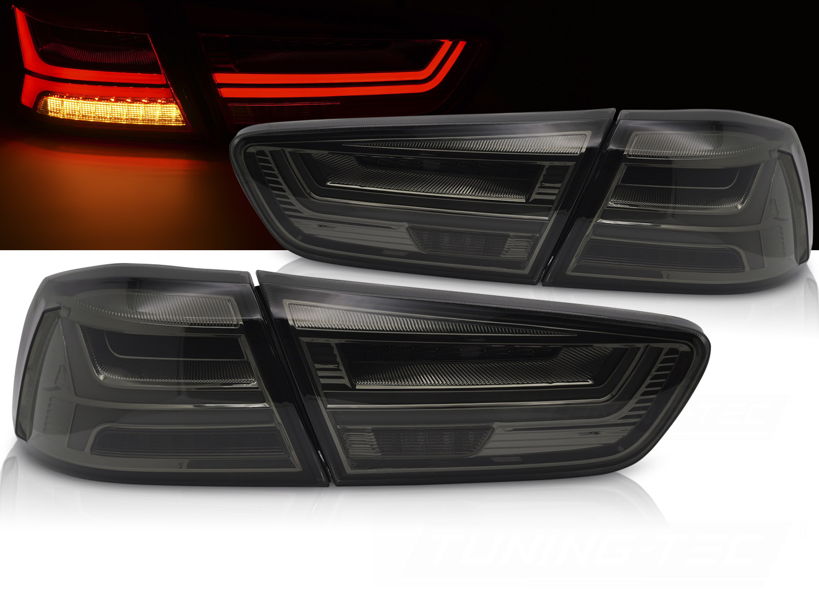 Zadné LED svetlá Mitsubishi Lancer VIII / Evolution X 08-16 Smoke