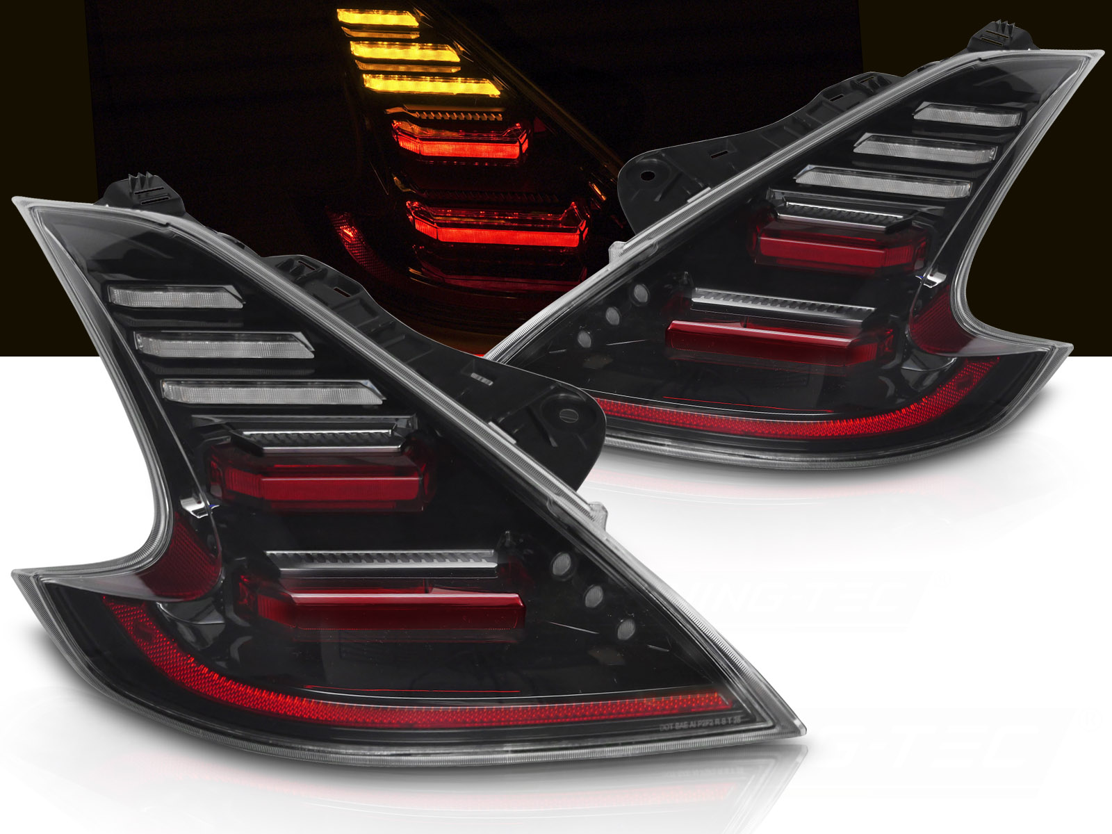 Zadné Full LED svetlá Nissan 370Z 09-20 Black