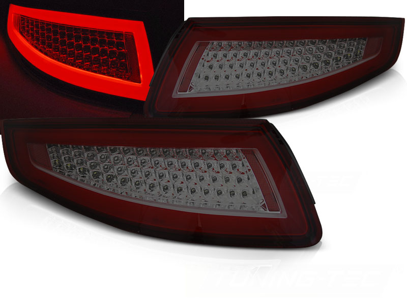 Zadné LED BAR svetlá Porsche 911 997 04-09 Red Smoke