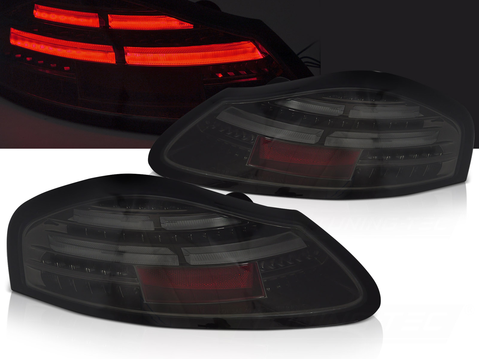 Zadné LED BAR svetlá Porsche Boxster 986 96-04 Smoke