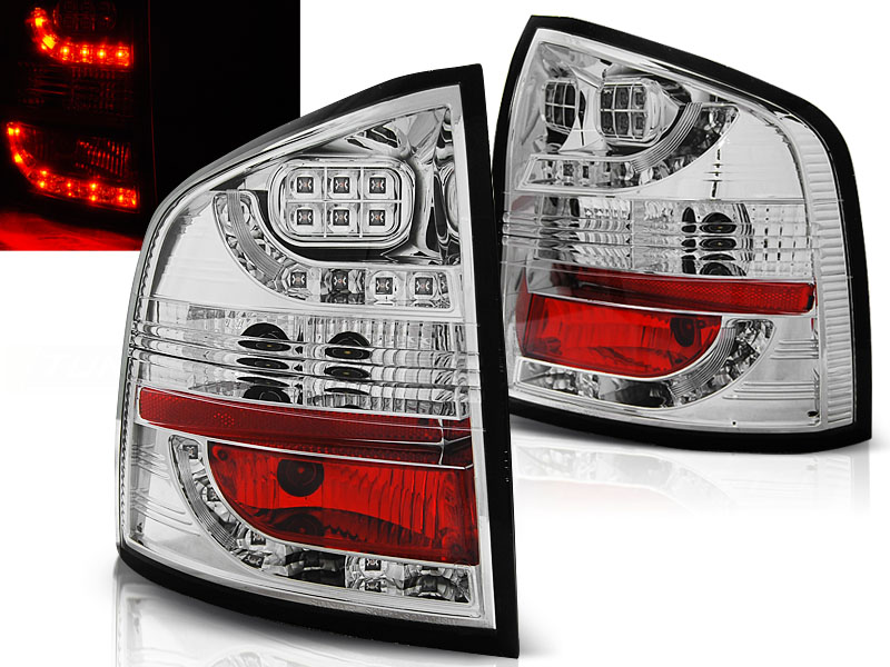 Zadné LED svetlá Škoda Octavia II Kombi 04-12 Chrome
