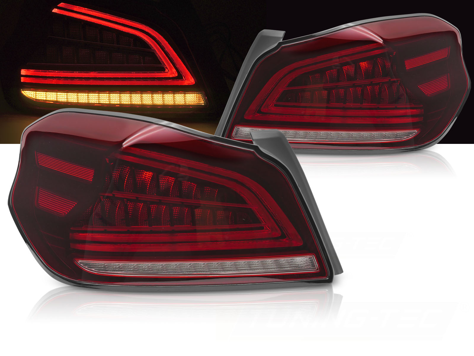 Zadné LED svetlá Subaru WRX 14-21 Red