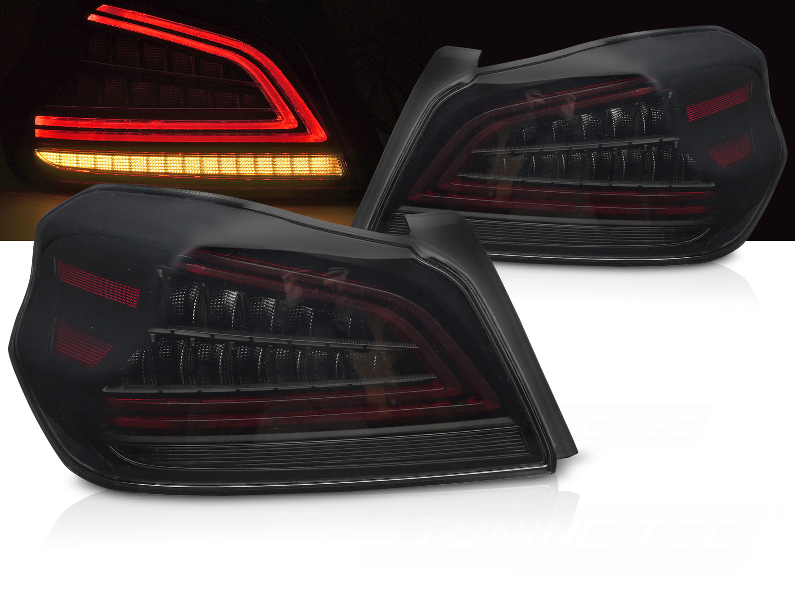 Zadné LED svetlá Subaru WRX 14-21 Smoke