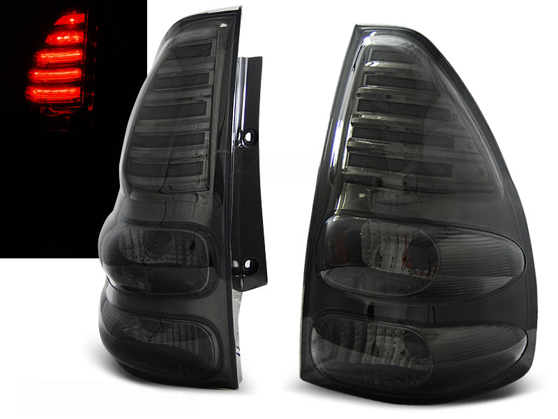 Zadné LED svetlá Toyota Land Cruiser J120 03-09 Smoke