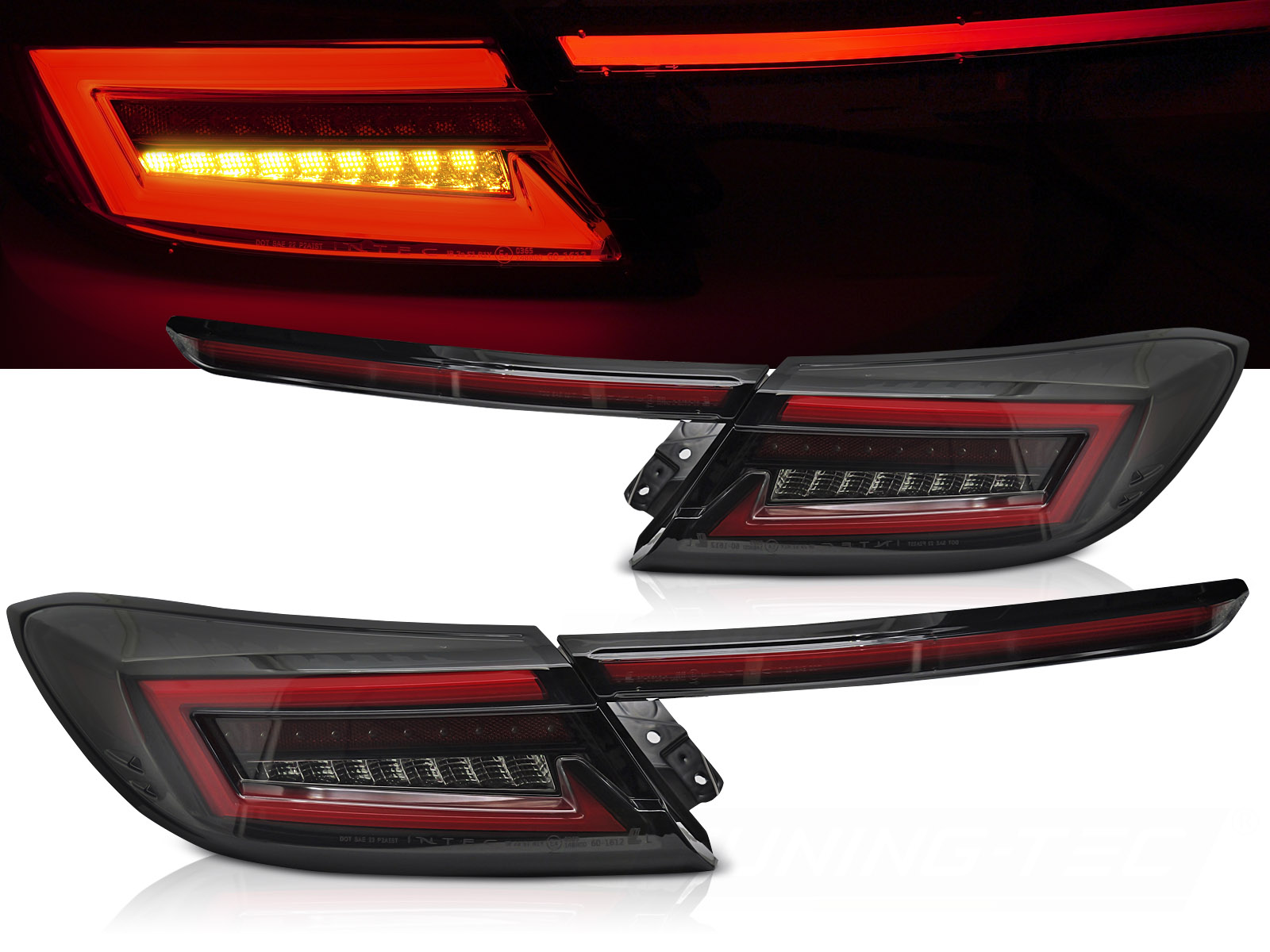 Zadné LED BAR svetlá Toyota GR86 21- Black Smoke