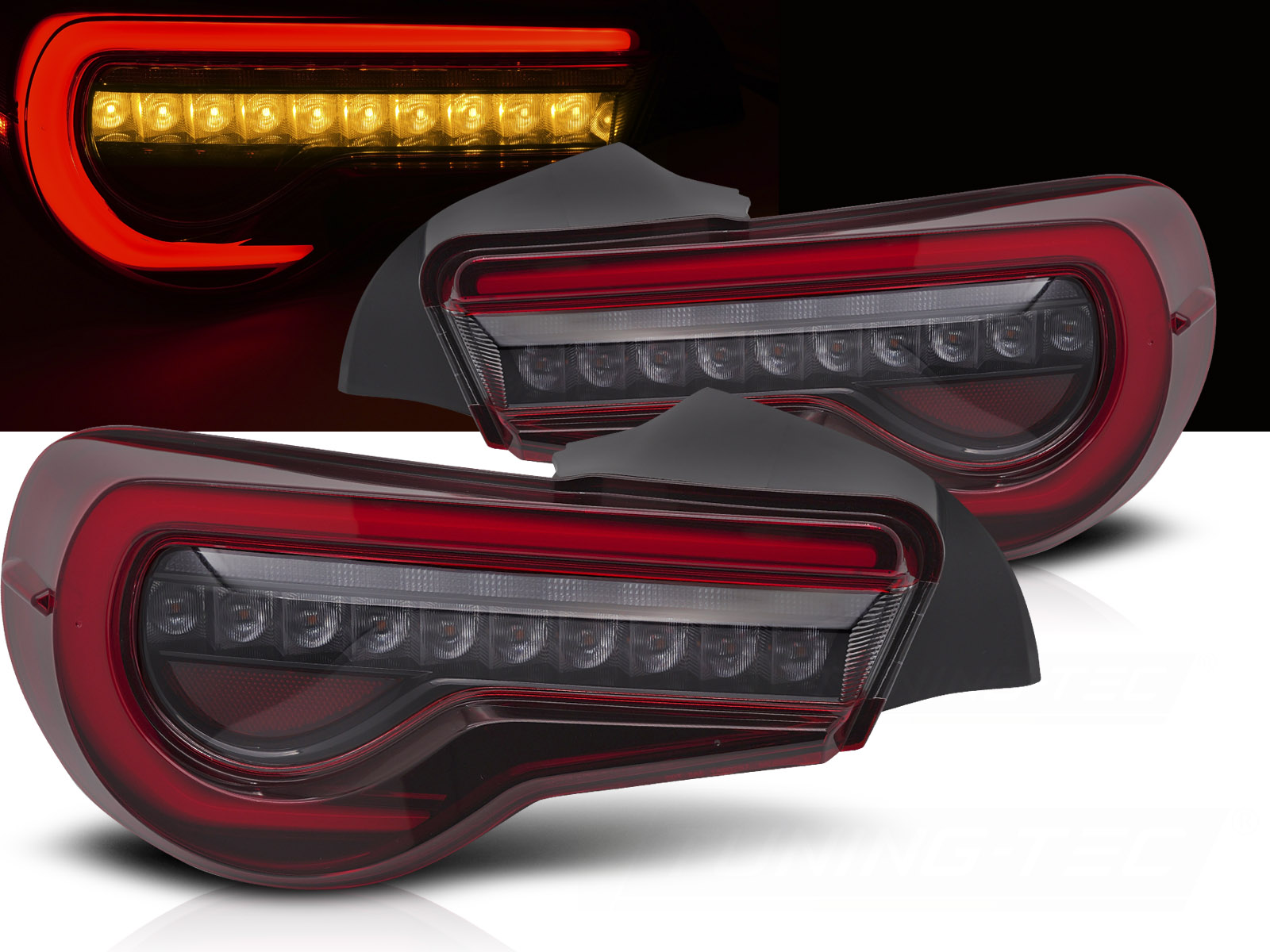 Zadné LED BAR svetlá Toyota GT86 12-21 Red (bez homologizácie)
