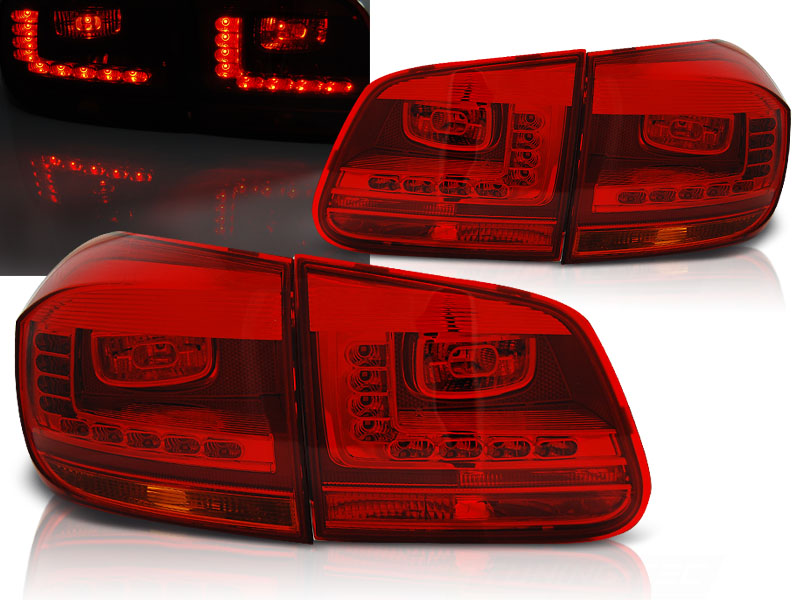 Zadné LED svetlá VW Tiguan I 11-15 Red