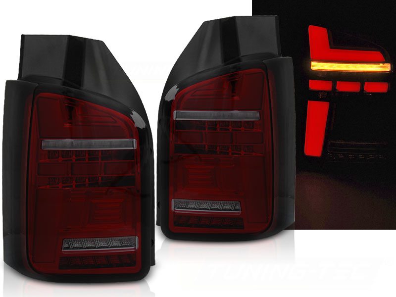 Zadné LED BAR svetlá VW T6 15-19 Red Smoke