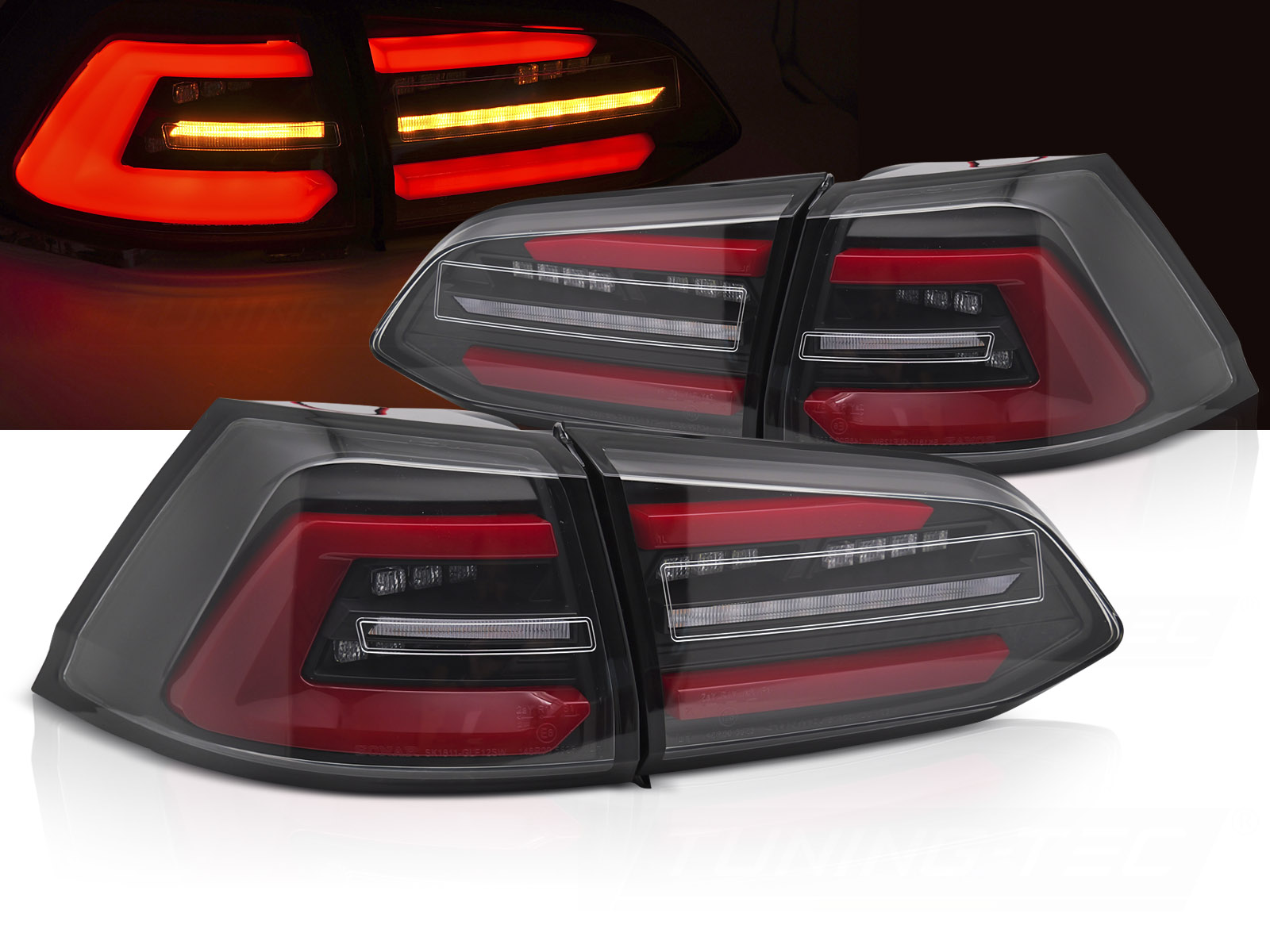 Zadné LED svetlá VW Golf VII Variant 13-17 Black/Red