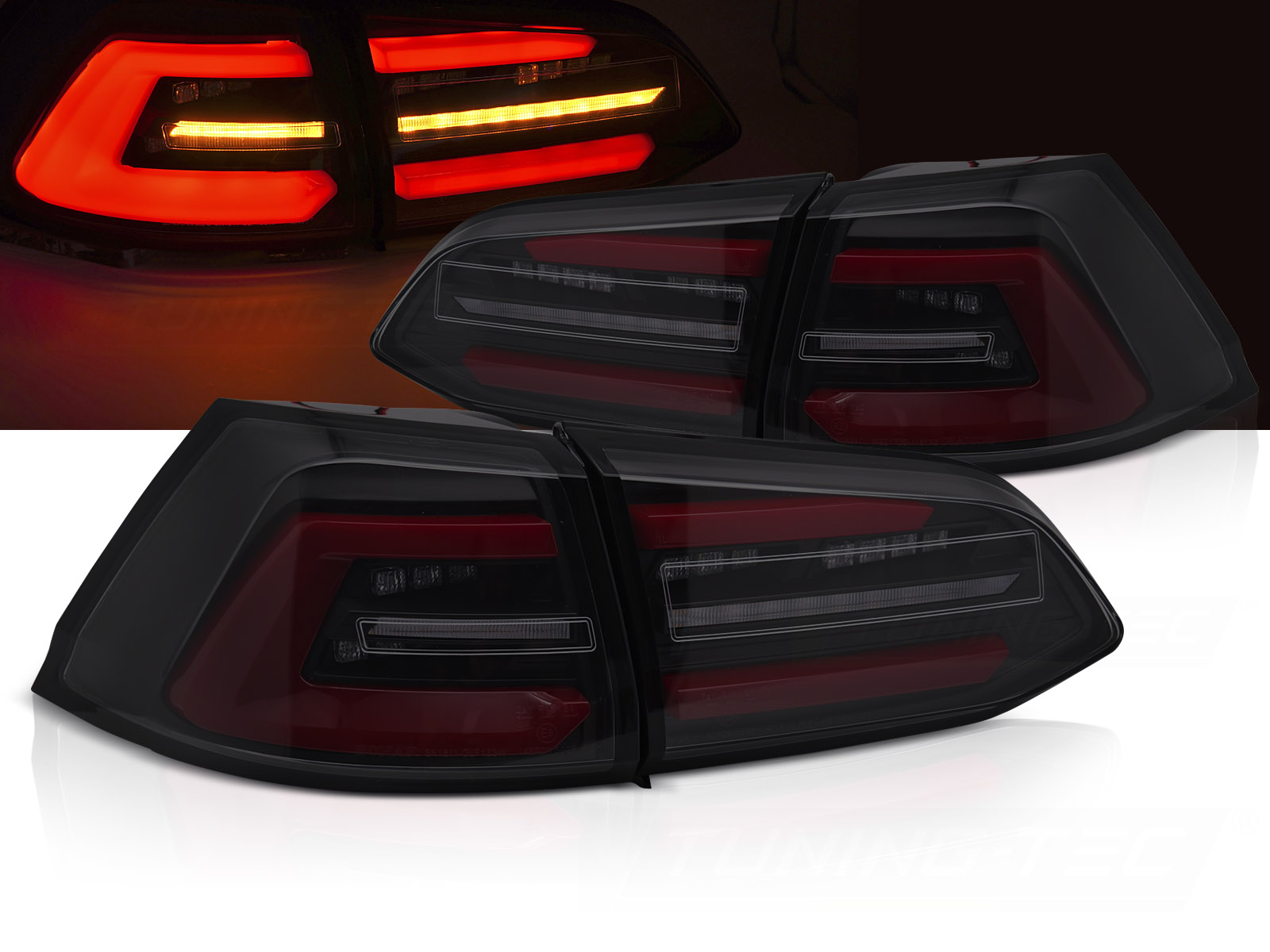 Zadné LED svetlá VW Golf VII Variant 13-17 Black Smoke/Red