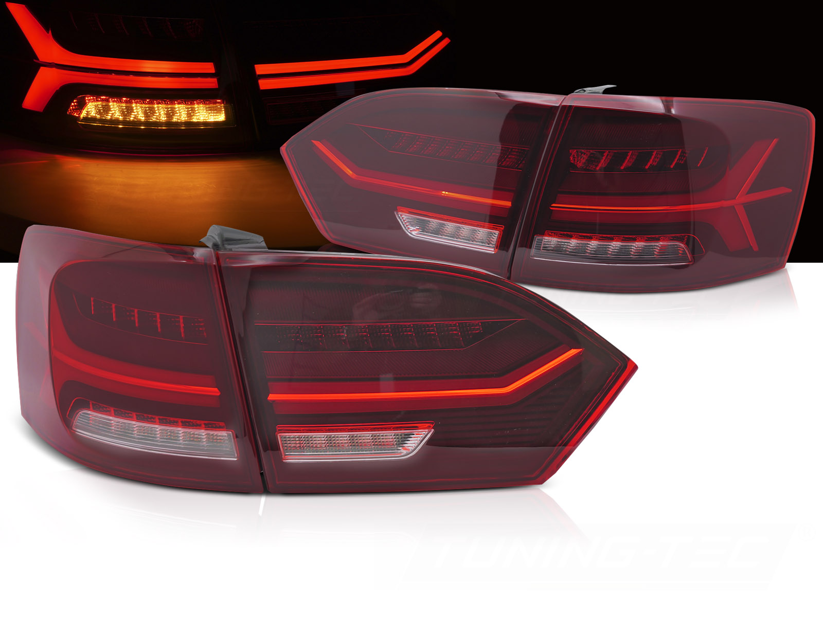 Zadné LED BAR svetlá VW Jetta VI 11-14 Red White