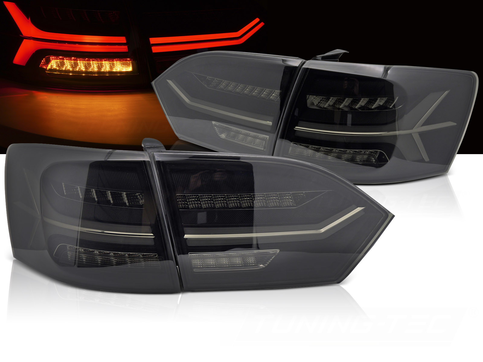 Zadné LED BAR svetlá VW Jetta VI 11-14 Smoke