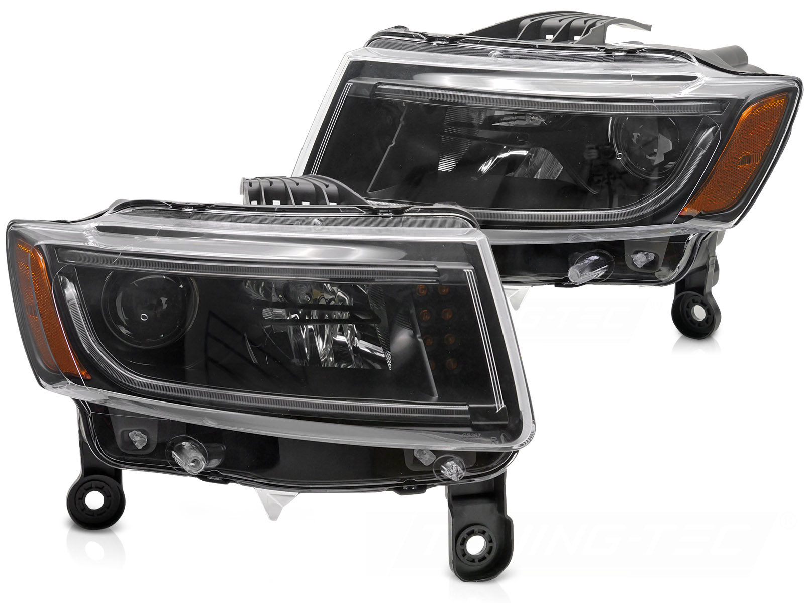Predné svetlá Jeep Grand Cherokee WK2 14-16 Tube Light Black