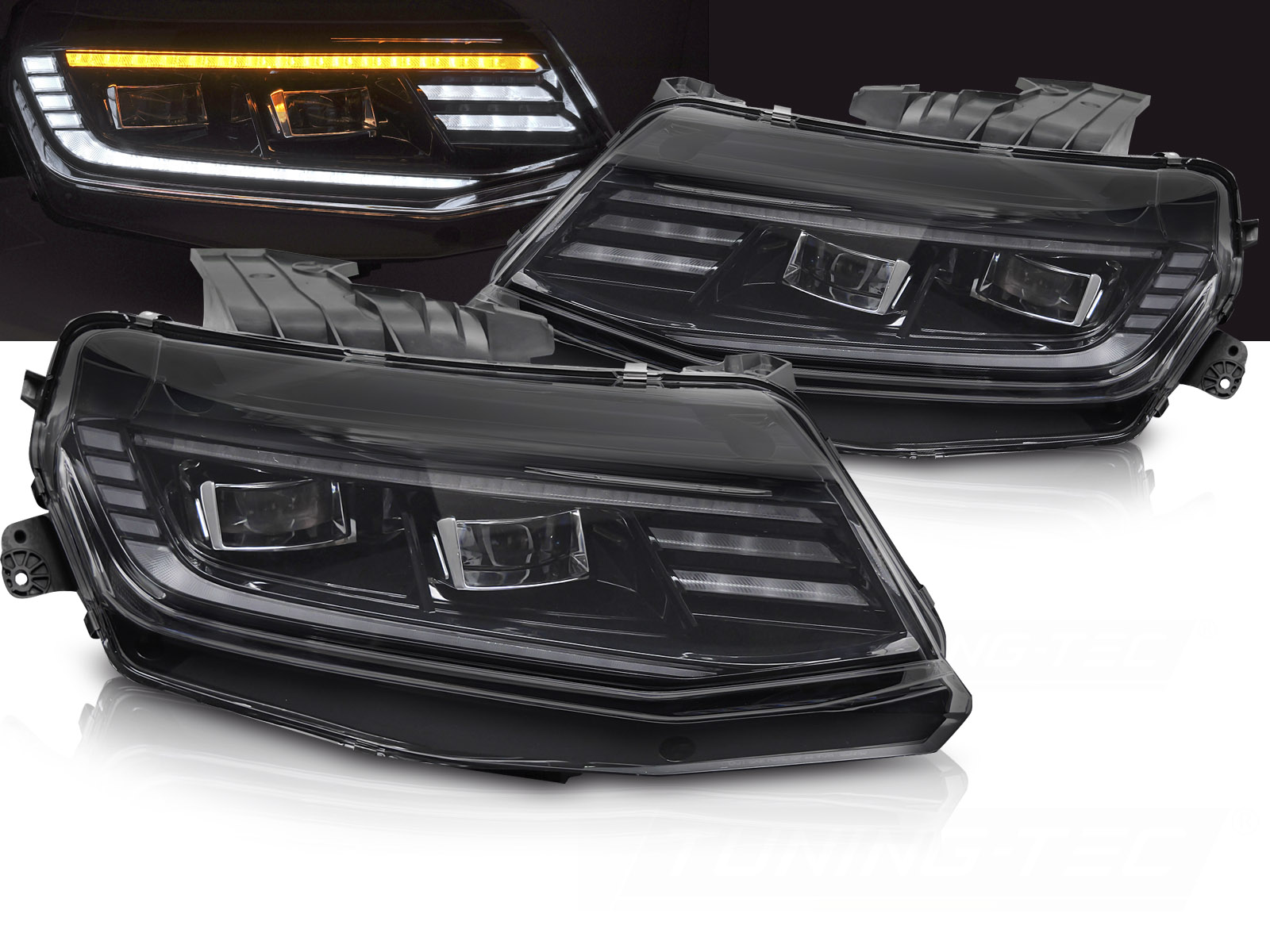 Predné Full LED svetlá Chevrolet Camaro 16-18 DRL