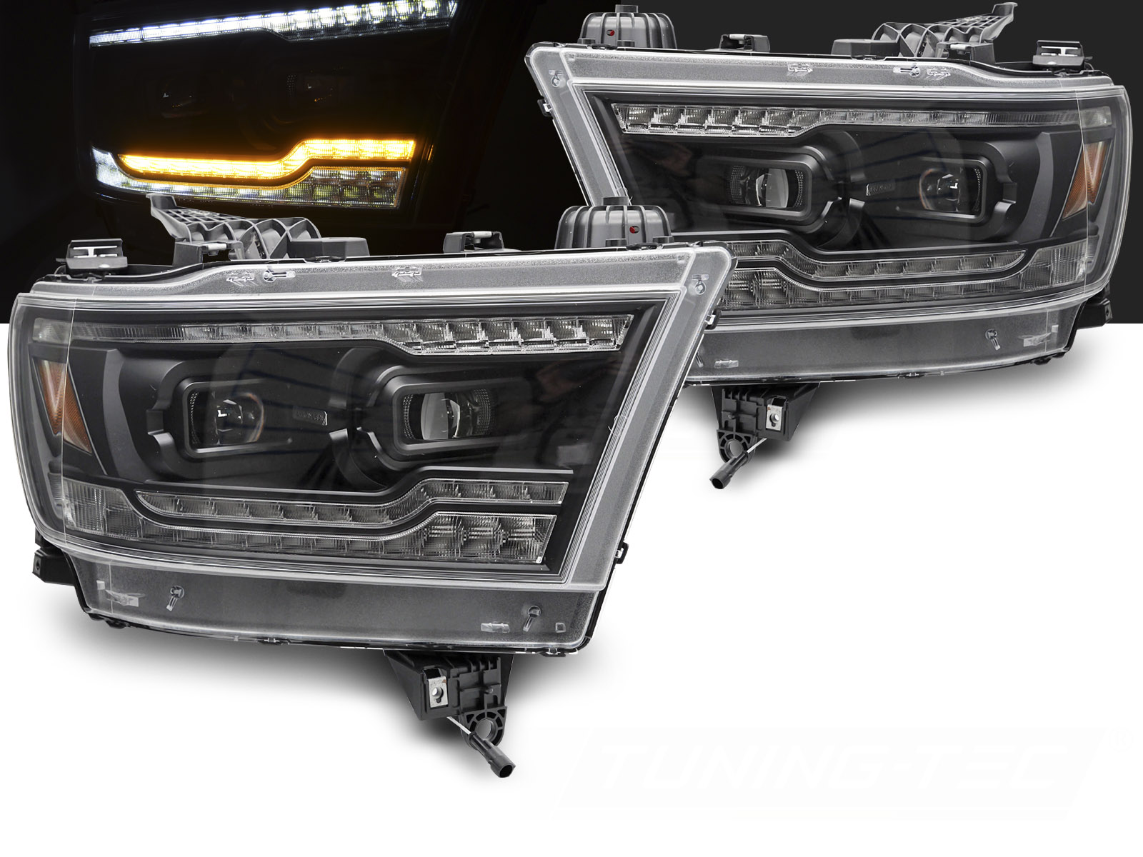 Predné Full LED svetlá Dodge Ram 1500 19-22 Black