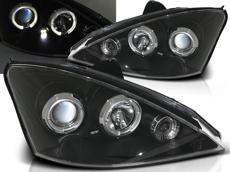 Predné svetlá Ford Focus I 01-04 Angel Eyes Black