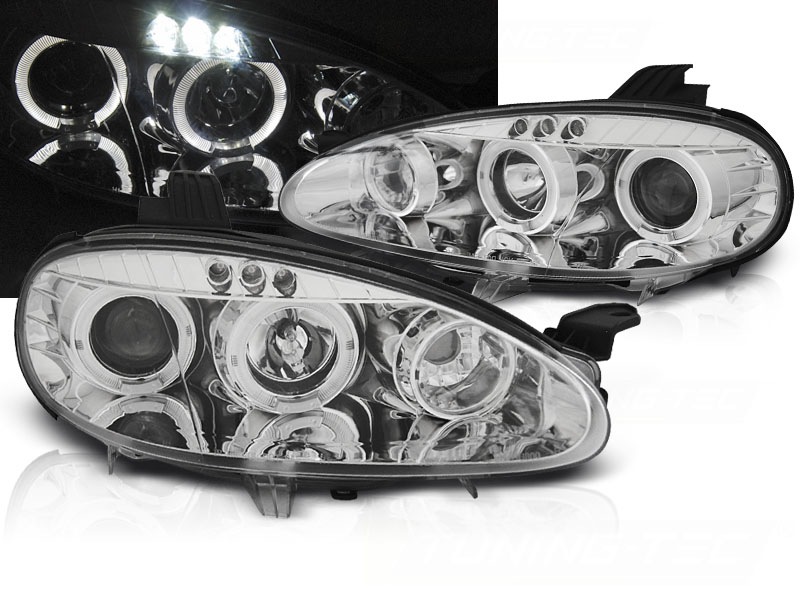 Predné svetlá Mazda MX5 01-05 Angel Eyes Chrome