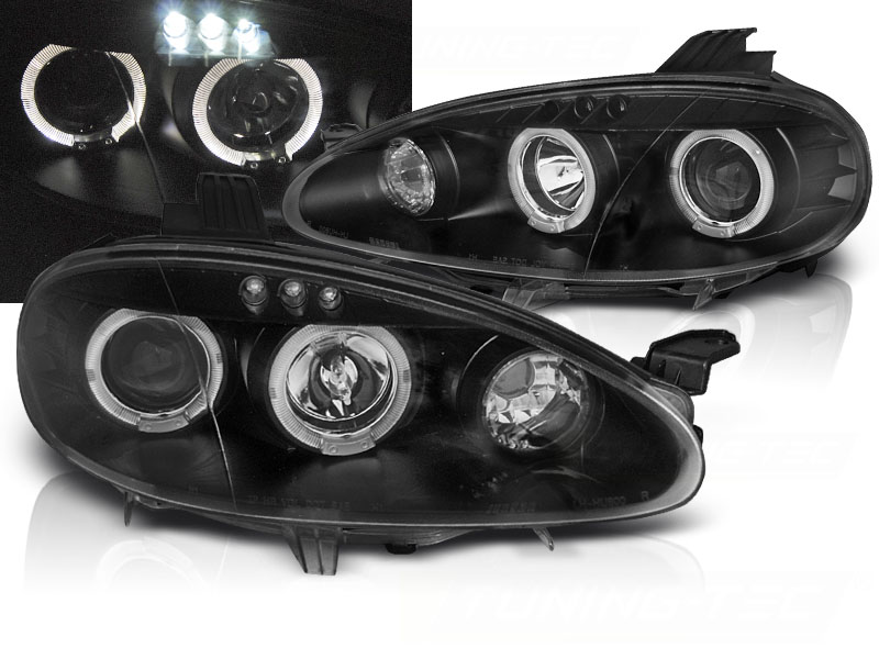 Predné svetlá Mazda MX5 01-05 Angel Eyes Black