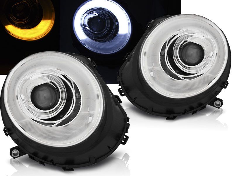 Predné svetlá Mini Cooper R56 06-14 Tube Light Chrome