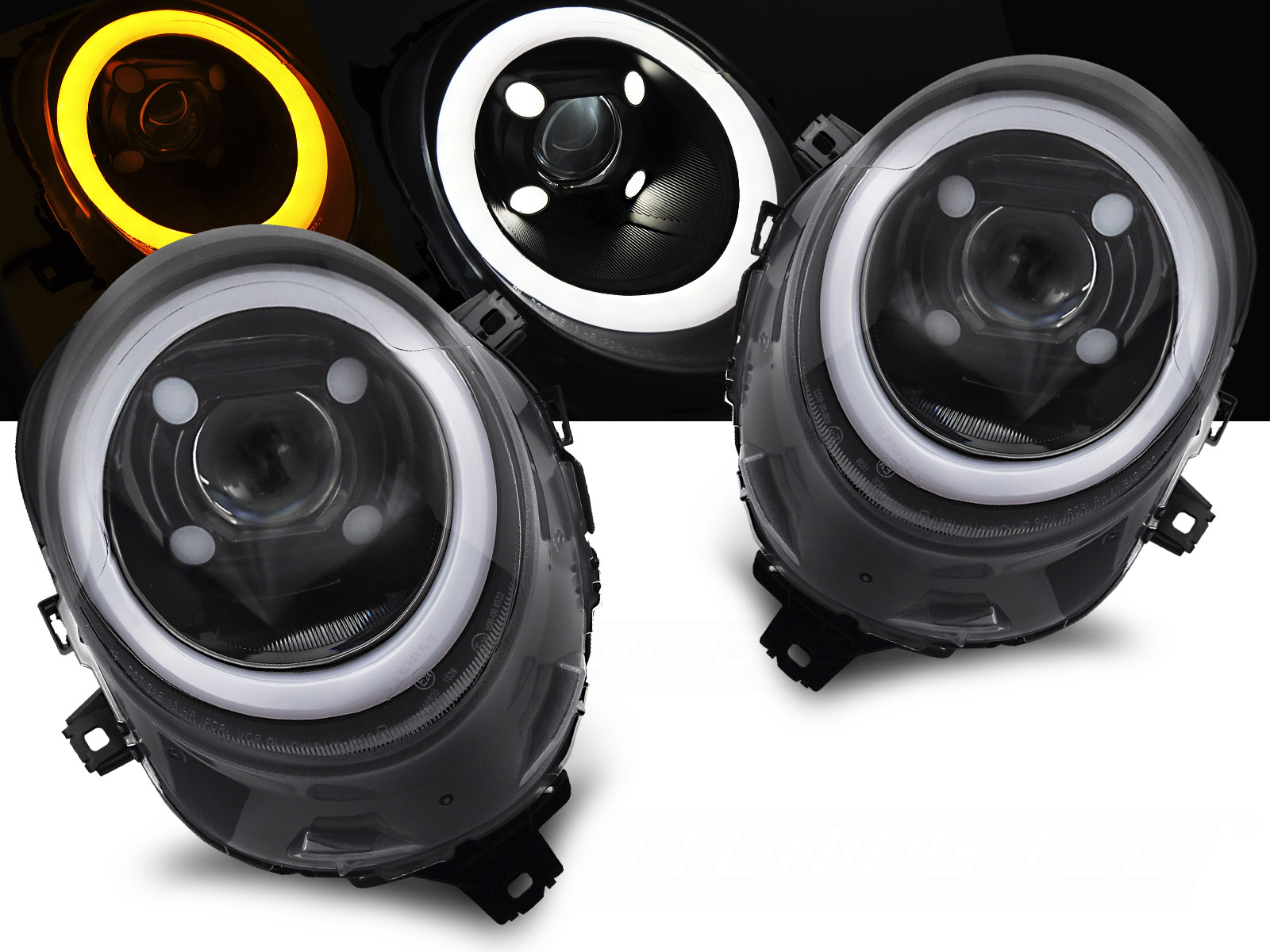 Predné svetlá Mini Cooper F56 14-17 Tube Light DRL Glossy Black