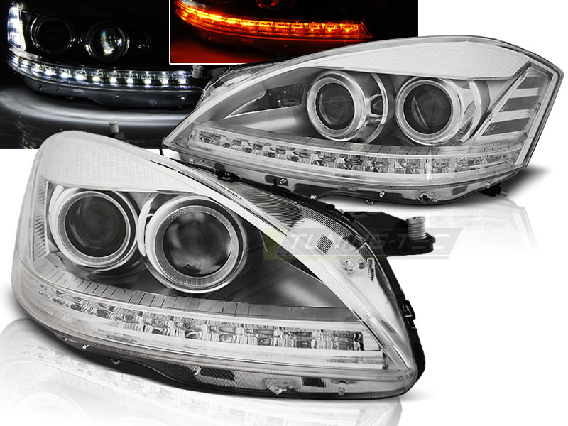 Predné xenónové svetlá Mercedes S trieda W221 05-09 Daylight Chrome - A1