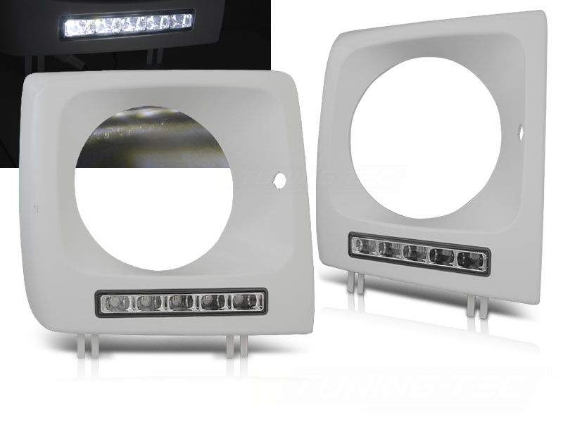 Predné svetlá Mercedes G trieda W463 01-12 Frame LED DRL (nelakované)
