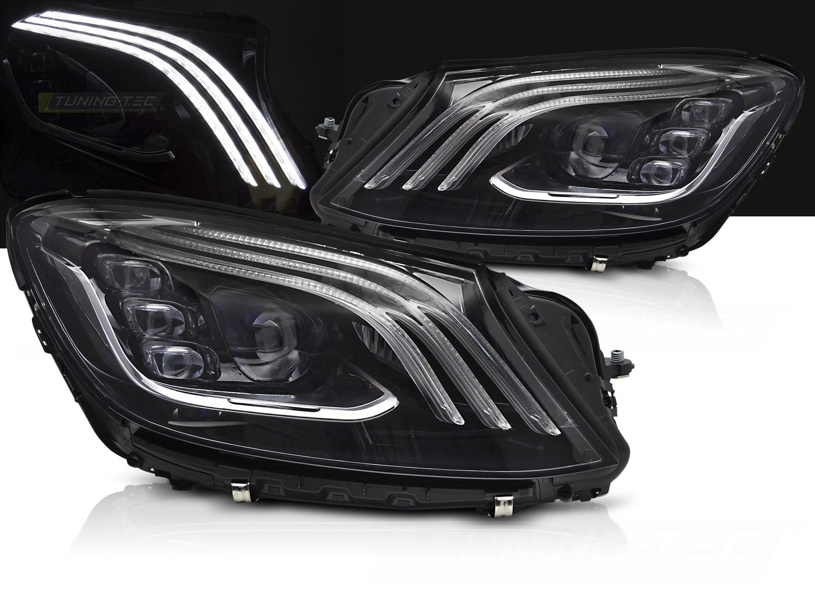 Predné Full LED svetlá Mercedes S trieda W222 13-17 DRL