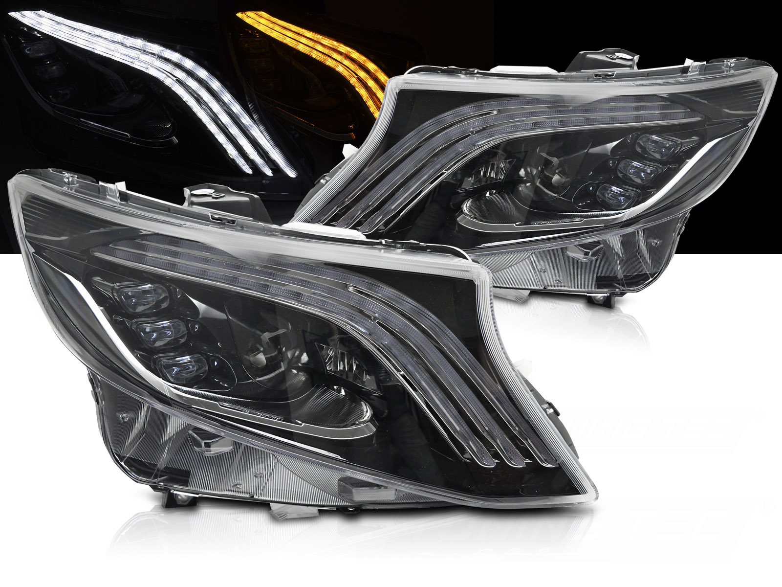 Predné Full LED svetlá Mercedes Vito / V trieda W447 14-23 DRL