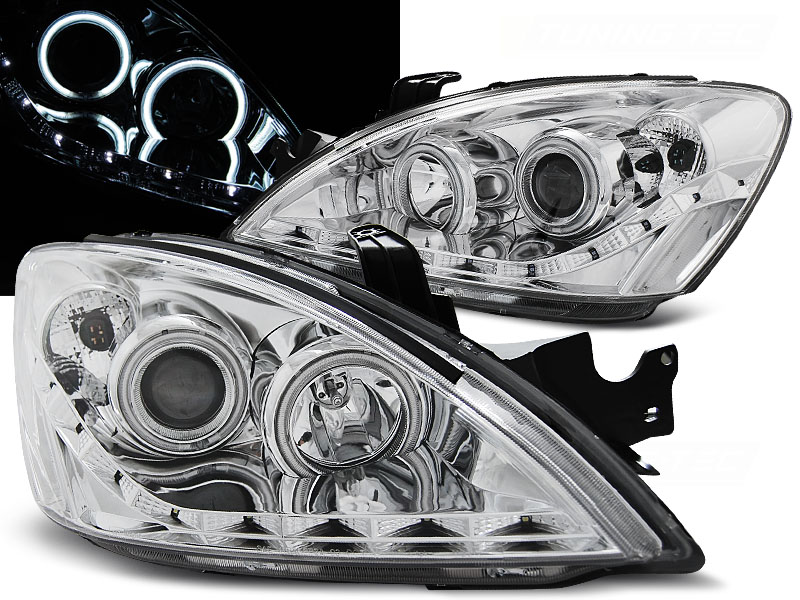 Predné svetlá Mitsubishi Lancer VII 04-07 Daylight Angel Eyes Chrome