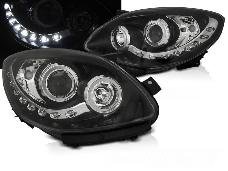 Predné svetlá Renault Twingo II 07-11 Daylight Black