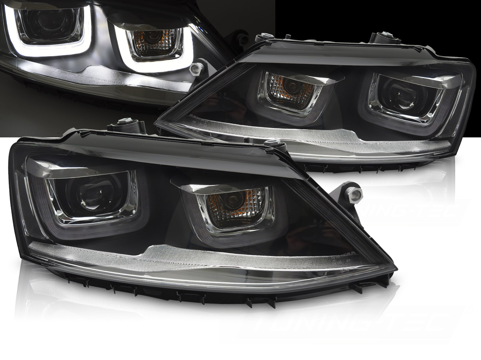 Predné svetlá Volkswagen Jetta VI 11-18 U-LED DRL