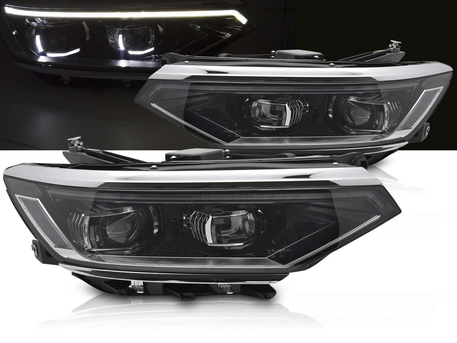 Predné Full LED svetlá Volkswagen Passat B8 19-23 SEQ DRL
