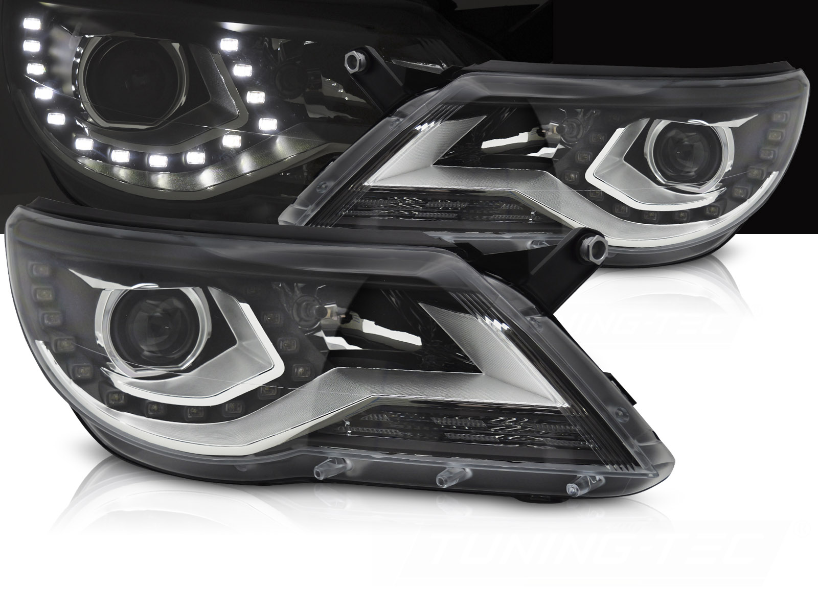 Predné svetlá Volkswagen Tiguan I 07-11 Daylight Black