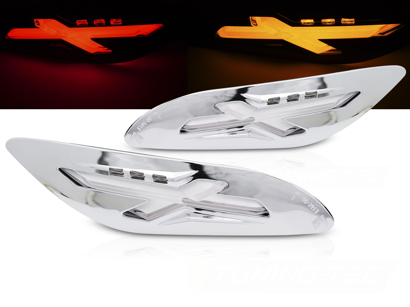 Zadné smerovky Vespa Sprint / Primavera 150cc Chrome LED