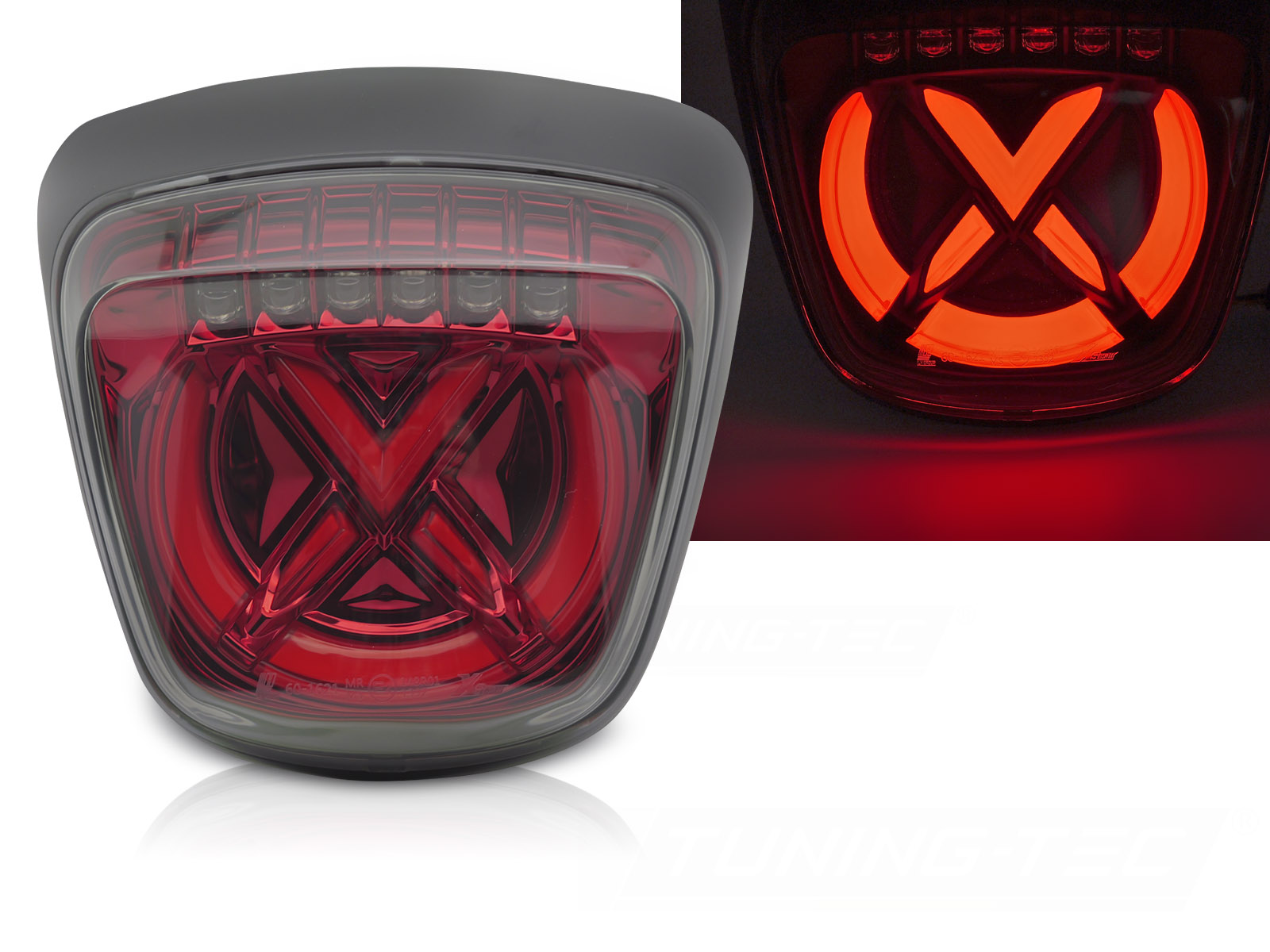 LED zadné svetlo Vespa Sprint 125 / 150 Red Smoke Red