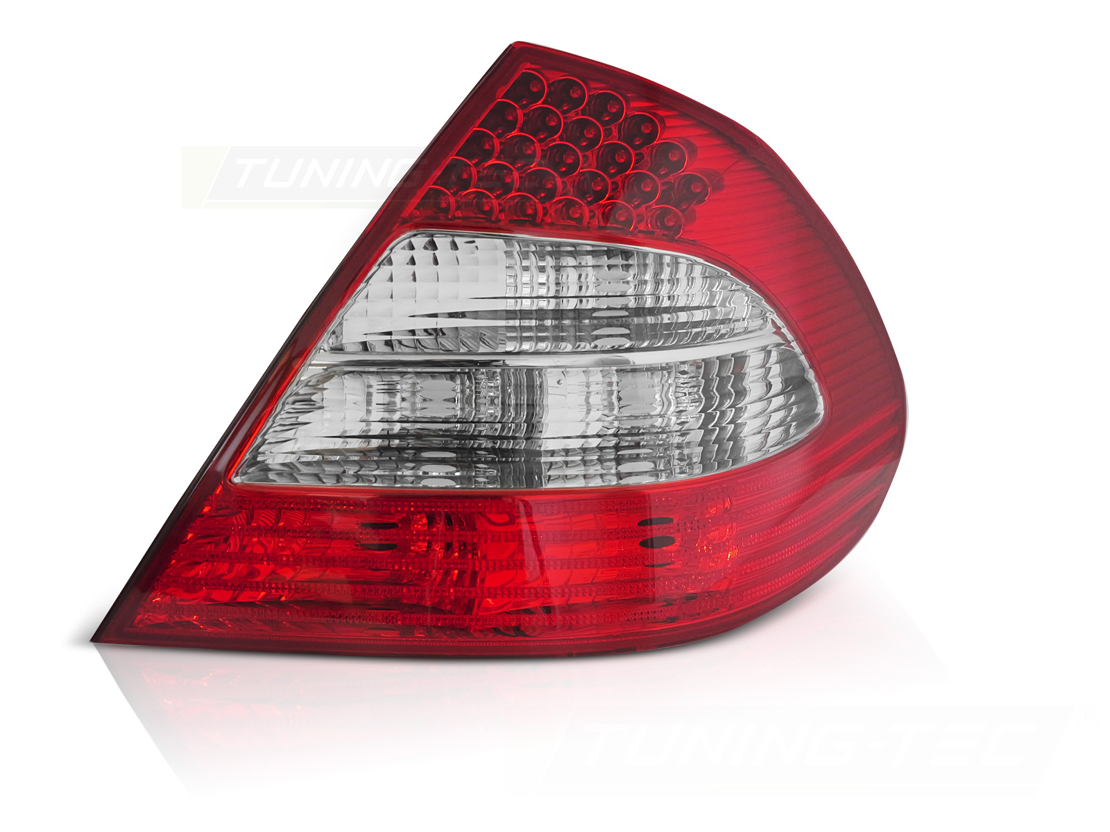 Zadné LED svetlo Mercedes W211 06-09 Red White pravá strana TYC