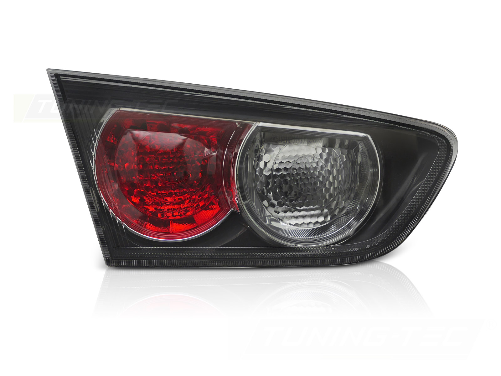 Zadné svetlo Mitsubishi Lancer 08-16 Black ľavé do veka kufra TYC