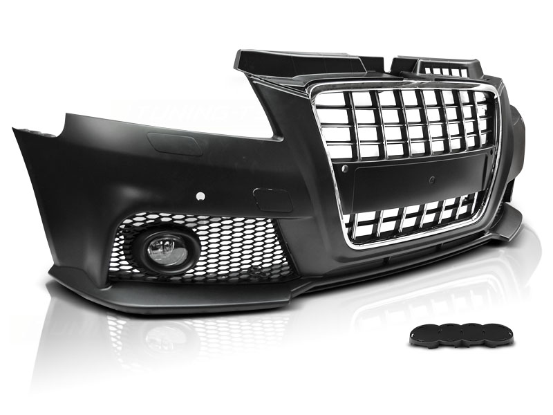 Predný nárazník Audi A3 8P 08-12 Sport Chrome Black PDC