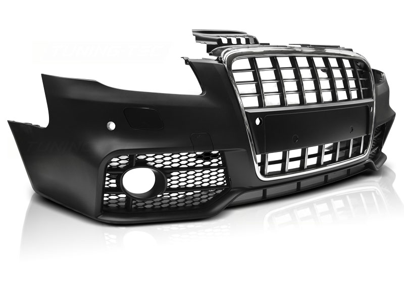 Predný nárazník Audi A4 B7 04-08 Sport Chrome Black PDC