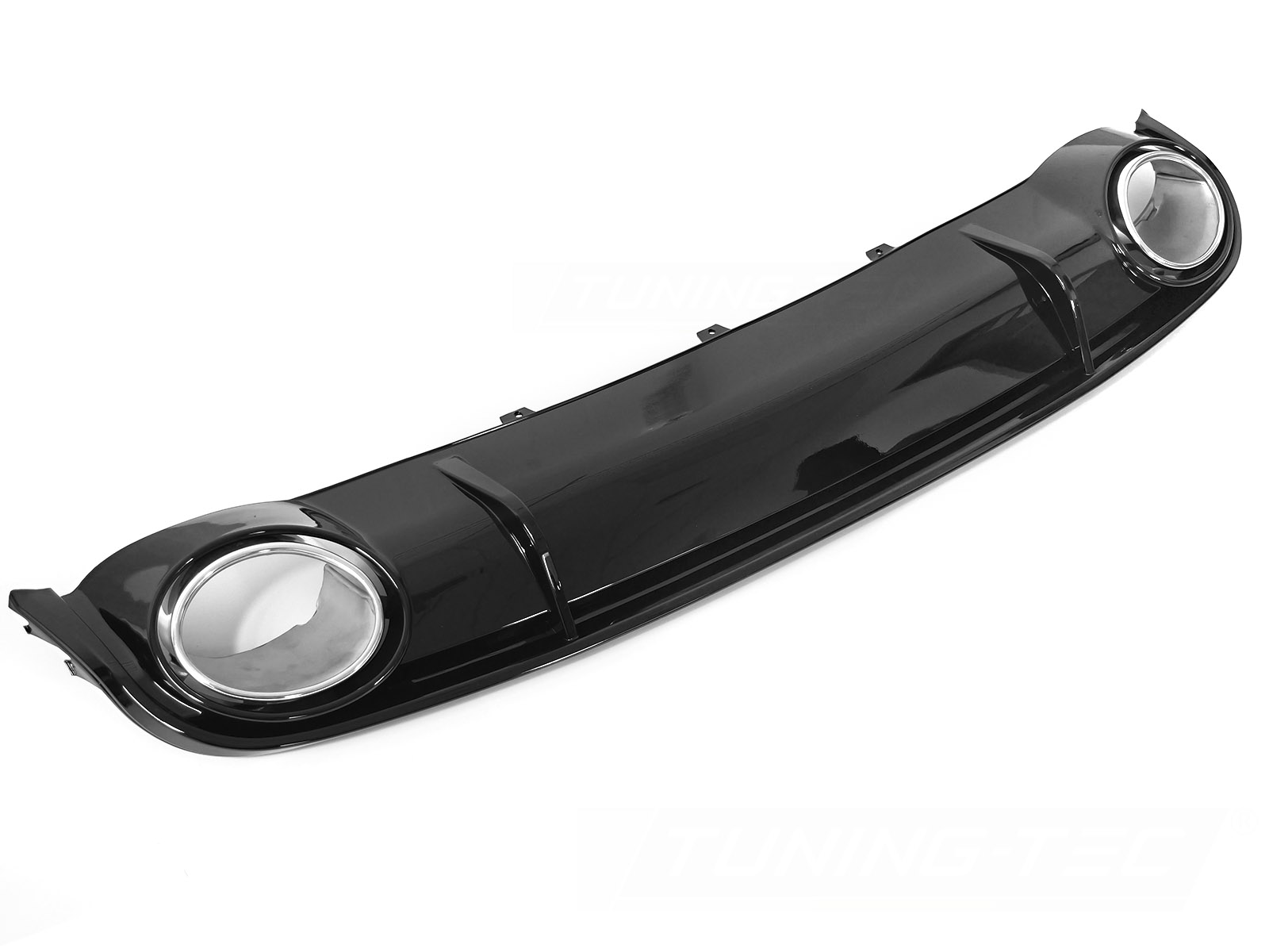 Difúzor Audi A4 B8 08-11 Single Outlet Glossy Black Sport Style