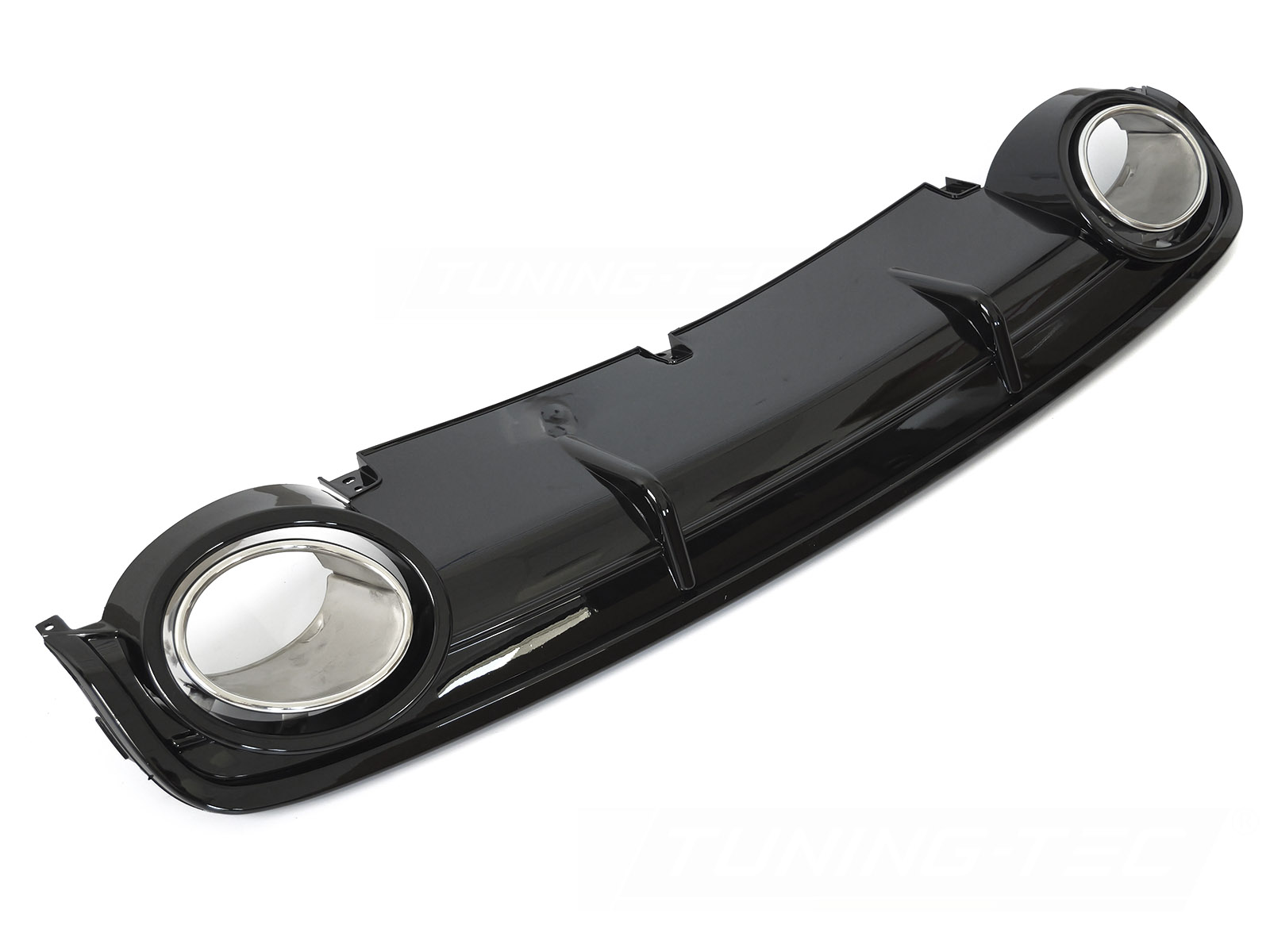 Difúzor Audi A6 C6 04-11 Twin Outlet Glossy Black Sport Style