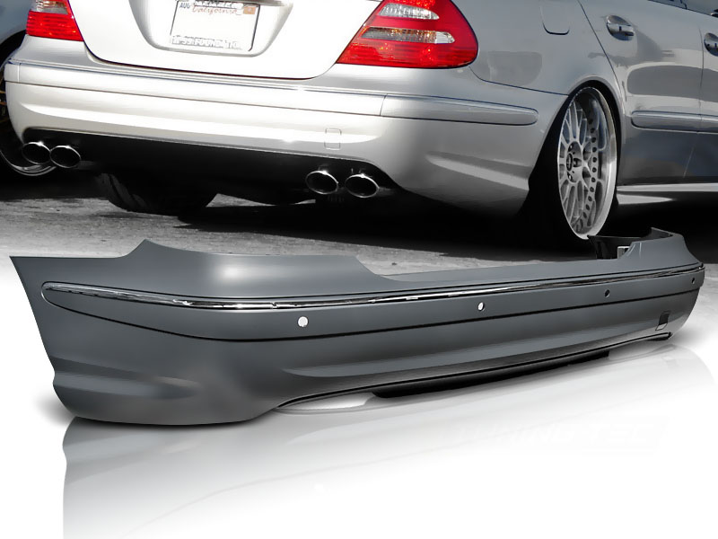Zadný nárazník Mercedes W211 06-09 Sedan Sport PDC