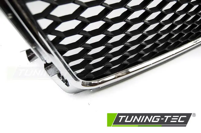 Front Grille Audi A4 B8 08-11 RS Style Chrome – náhľad 3