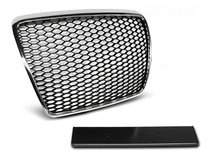 Front Grille Audi A6 C6 09-11 RS Style Chrome