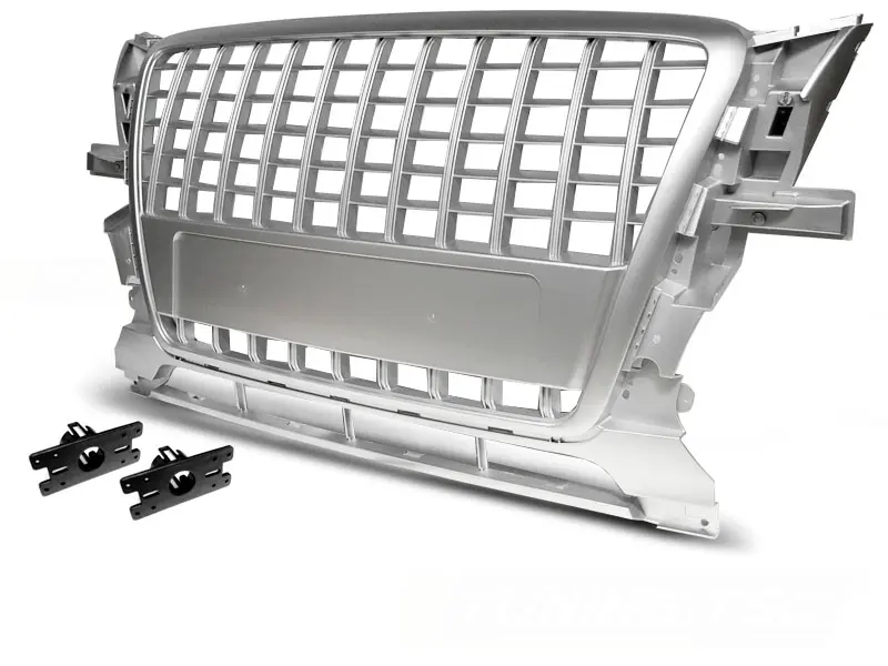 Front Grille S-Line Style Audi Q5 08-12 Silver